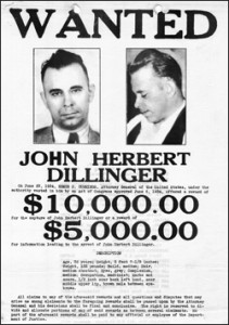 John Dillinger Wanted-Poster